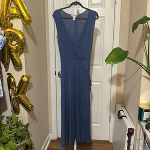 Sundance cornflower blue ruffle maxi dress
